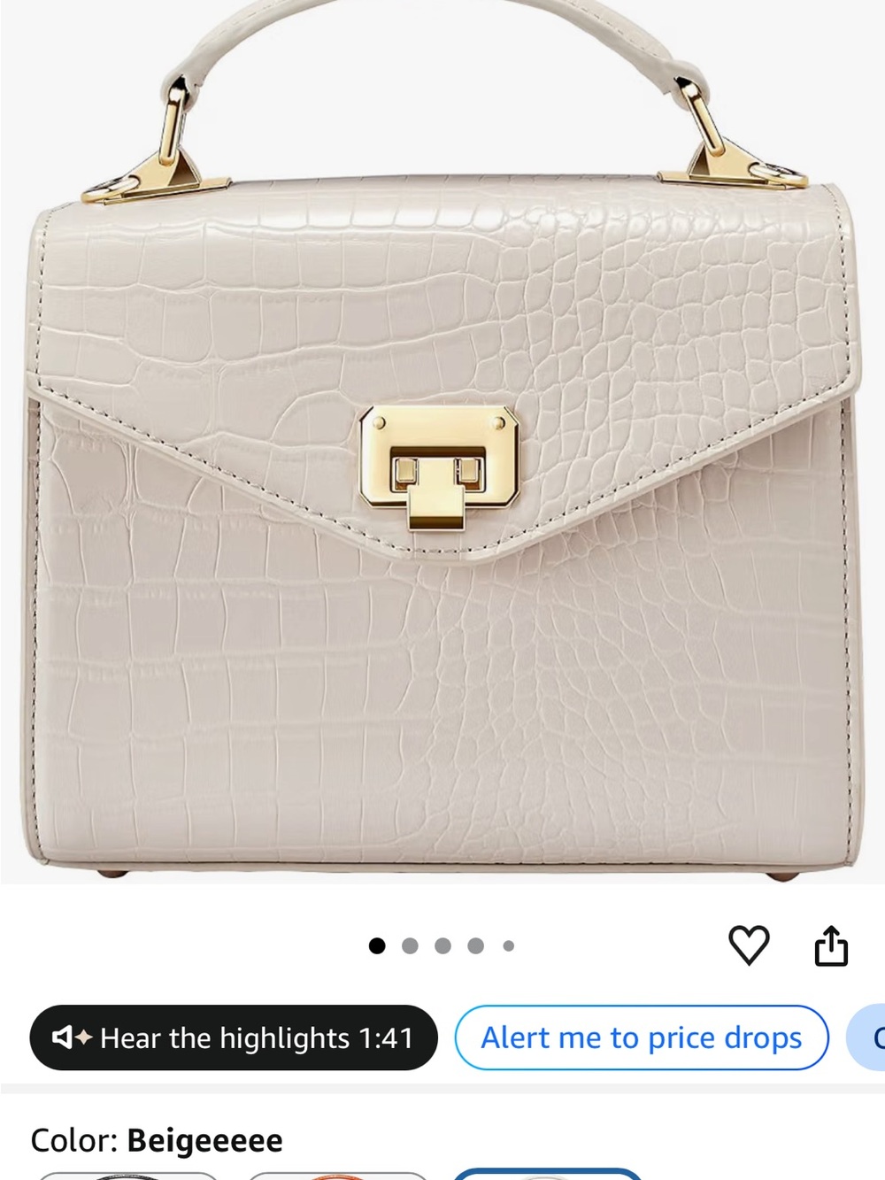 Victoria Hyde top handle bag squared purse